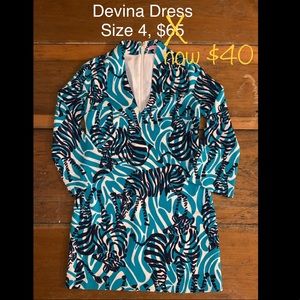 Lilly Pulitzer Devina Dress, I’m Game print